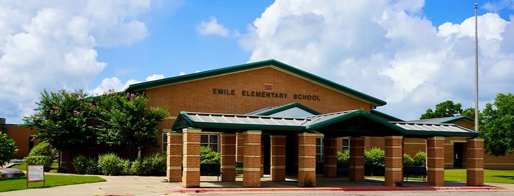 Exterior of Emile Elementary School